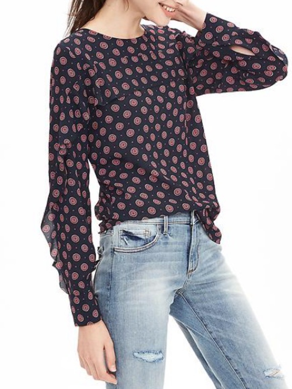 BANANA REPUBLIC Women’s long sleeve top size Small Petite.